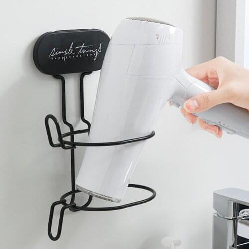 Hair Dryer Holder Bathroom Hairdryer Rack Stand Organizer Shelf Barber