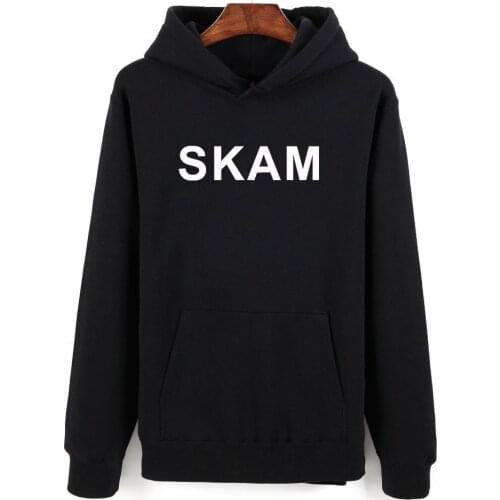Letter Skam Printing Hoodies Fashion Casual Hip Hop Hoodies Winter Soft Comfortable Men Women Hoodies Pure Color Letter Hoodies