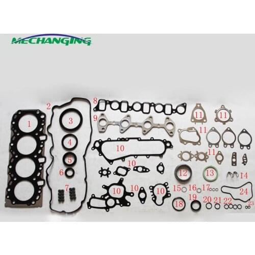 Kit For TOYOTA LAND CRUISER 3.0 Engine Gasket 1KD 1KD-FTV 1KDFTV Engine Rebuilding Kits Full Gasket Set 04111-30050 51021300