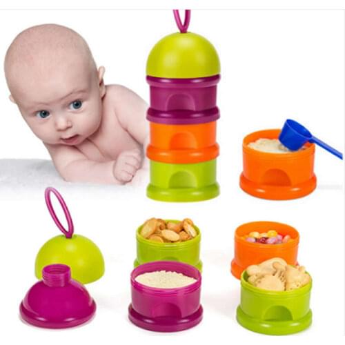 Milk Powder Box Safety Storage Box Container Product Detachable Baby Portable Frog Head Milk Powder Baby Milk Powder Box