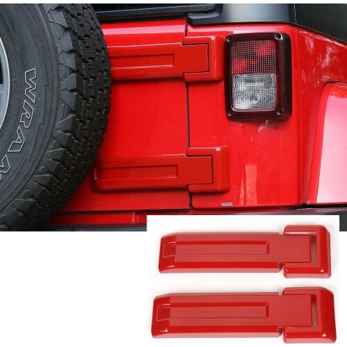Tailgate Hinge Cover Spare Tire Rear Door Liftgate Trim for 07+for Jeep Wrangler JK
