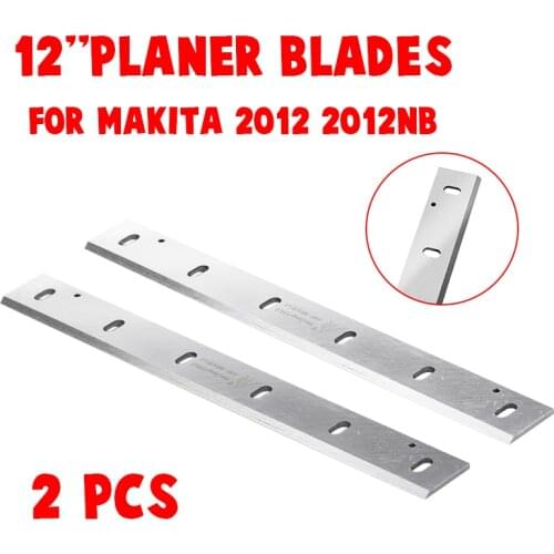 2Pcs 12'' HSS Planer knife blades For Makita 2012NB Wood Thicknesser Planer Woodworking Power Tool Parts