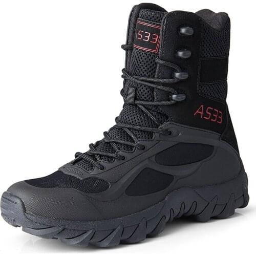 2021 Winter Military Tactical Army Boots Men Shoes Waterproof Leather For Man Shose Outdoor Combat Boot Male Ankle Booties Shoe