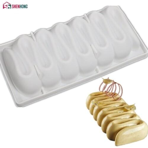 New Creme shaped 3D Mold Silicone Molds Cake Decorating Tools for Baking Chocolate Mousse Desserts Moulds Cakes Pan