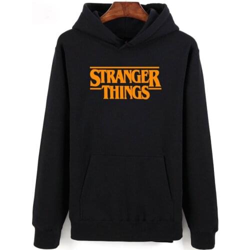 Stranger things Black Sweatshirt Men/Women Autumn Winter Fashion Casual Hoodie Harajuku Stranger things Mens Hoodies Clothes