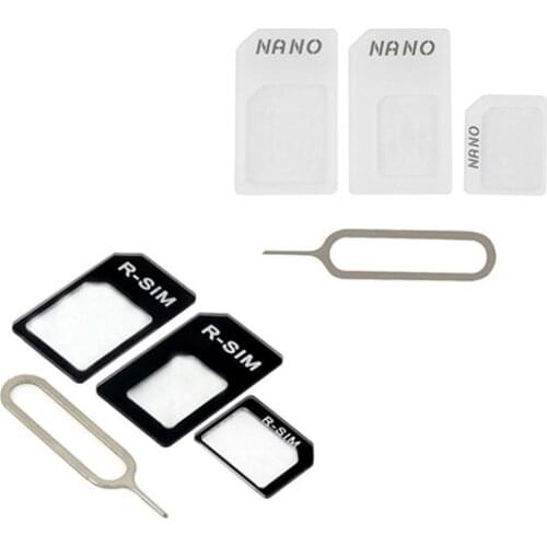 3 in 1 NanoSIM Card to Micro SIM Card to Standard SIM Card Adapter Converter
