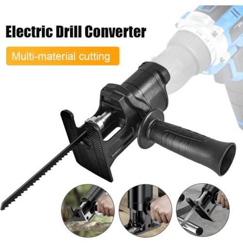 Portable Reciprocating Saw Adapter,Electric Drill Electric Saw for Wood Metal Cutting Tool Machine Attachment Adapter