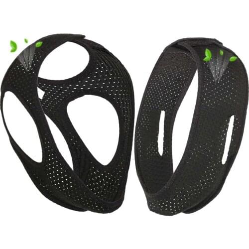New Breathing Reticulate Anti-snoring straps For adult children Couple Slepping support with chin protection Breathable belt