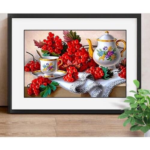 Roses Diamond Embroidery Sale Diamond Mosaic Round Rhinestones for Home Decor Handmade Cross Stitch Kits