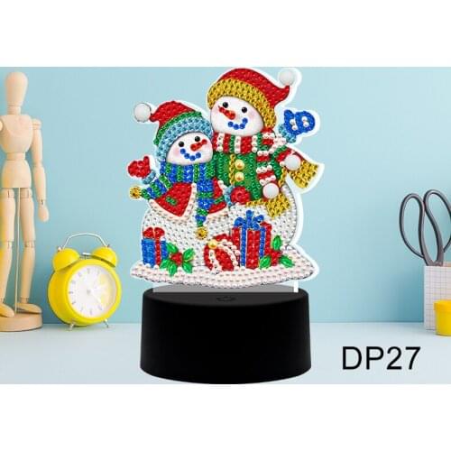 Variety Seven-color night light diamond painting Cross Stitch Embroidery Special Shape Wedding bedside Decoration chrismas gift