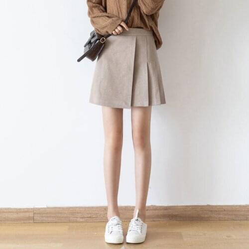 Wool skirt, high waist skirt, womens spring, summer, autumn and winter, 2021, new small ins super fairy slim pleated skirt