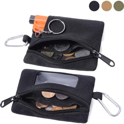 Tactical Wallet Money Key Card Pack Outdoor Mini Molle Pouch Military Coin Purses Waist Belt Bag EDC Tool Bag for Hunting