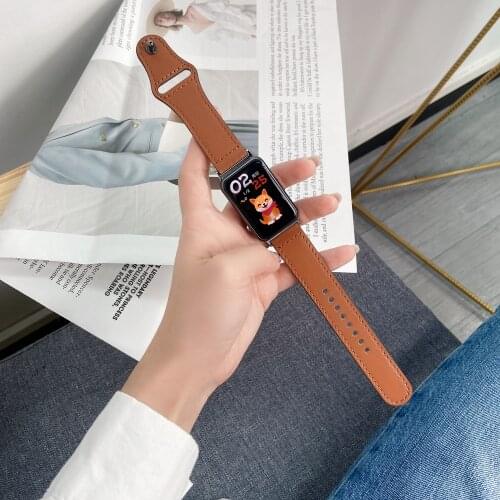 High- Quality Leather loop Band for Huawei Watch FIT Bracelet Strap for Hua Wei Smart Watch fit Wristband Correa Replacement