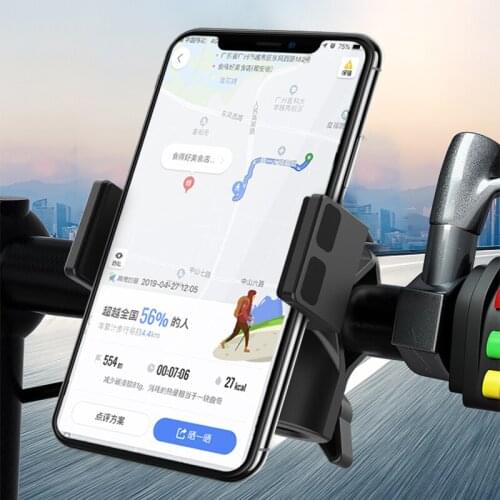 XMXCZKJ Bike Motorcycle Handlebar Mobile Phone Mount Bicycle Holder Cycling Stand Clamp Holder Waterproof Compass For iPhone X 8