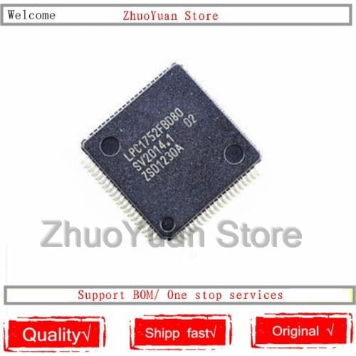 1PCS/lot LPC1752FBD80 LPC1752FBD LPC1752 QFP-80 IC chip New original In stock