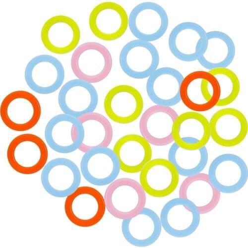 100Pcs Plastic Portable Colorful Sweater Mark Buckle Hand Woven Yarn Sewing Knitting Accessories Needle Knit DIY Weaving Tools