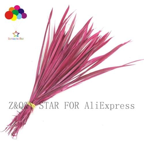 50-100 natural goose monofilament feather 15-20CM dyed wine red DIY craft accessories feather