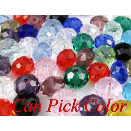 8mm lot austrian loose strand Mixed white Faceted Rondelle Glass Crystal Beads spacer necklace Bracelet jewelry Charm accessory