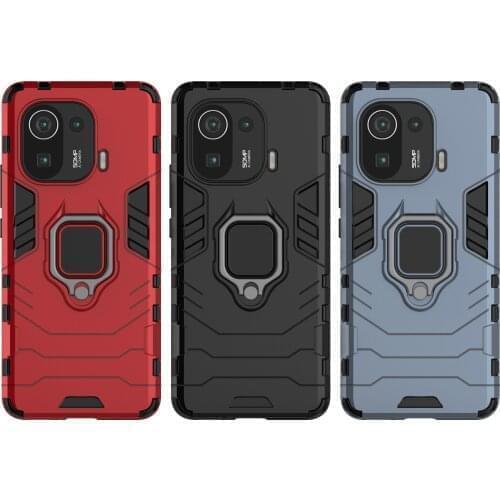 Armored bulletproof mobile phone case with steel bear mixed bracket For XiaoMi A3 Lite A2 A1 Mix3 Max2 CC9E 9 Lite 9 SE 8 X3 Pro