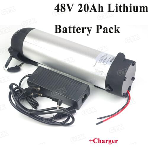 Water Kettle 48v 20ah Large capacity electric bike Lithium battery For 1000w 48v electric scooter with BMS +54.6v 3A Charger