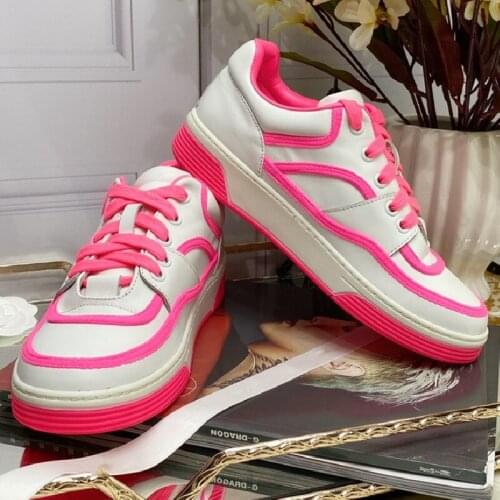 Color Shoes Woman Flat Sneakers Women Lace Up Casual Women Shoes Breathable Comfortable Shoes Round Toe Zapatos De Mujer New