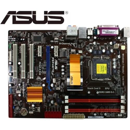 For ASUS P5P43TD original mainboard PC LGA 775 DDR3 USB2.0 16GB P43 USED Desktop motherboard