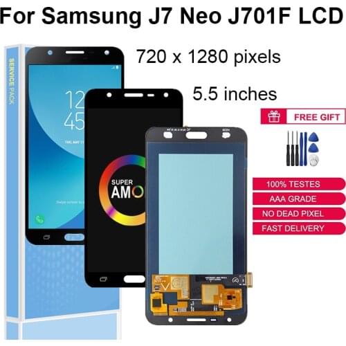 For Samsung Galaxy J7 Neo Nxt Core J701 SM-J701F J701M J701MT LCD Display Touch Screen Digitizer Assembly Replacement Parts