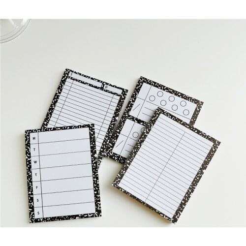 Ins milk pattern to-do list note book hand account message note memo pad