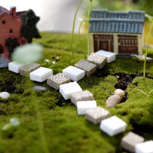 Artificial Slate Step Staircase Miniature Fairy Garden Home Houses Decoration Mini Craft Micro Landscaping Decor DIY Accessories