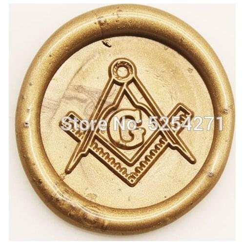 Mason Masonic Freemason Freemasonry Compass Wax Seal Stamp Sealing Wax Wedding Invitation Stamp Letter Envelope Seal Wax & St
