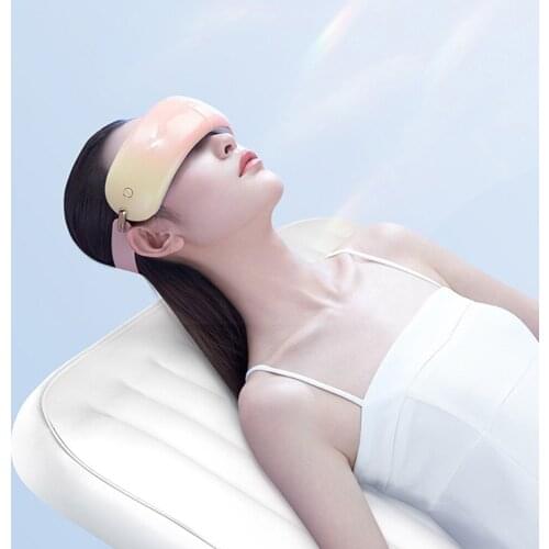 Smart Heating Eye Massager Hot Compress Relieve Fatigue Care Multi-Frequency Airbag Vibration Massage Music Eye Relax Protection