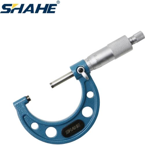 SHAHE 0.01 mm 25-50 mm outside micrometer measuring tool micrometer dial gauge
