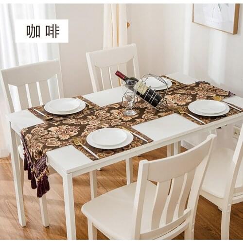 New Europe type classic embroider domestic table, tea table cloth prevent slippery table flag, table mat