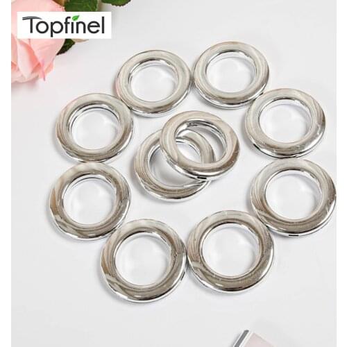Topfinel Small Diameter Plastic Rings Eyelets For Curtains Decoration High Quality Curtain Accessories For Rings Top Gromm