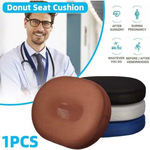 Donut Seat Cushion Pillow Pain Relief Memory Cotton Foam Seat Pad Pillow Anti Hemorrhoid Massage Chair Seat Cushion
