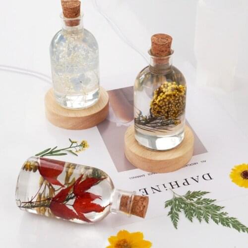 Fairy Bottle Shape Lamp Resin Mold Bottle Light Mold LED Bulb Lamp Silicone Mould Epoxy Resin Crafts for Home Decoration