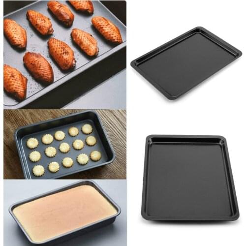 Rectangle Baking Pan Stainless Steel Roaster Oven Baking Pan Cookie Sheet Mini Muffin Cupcakes Baking Trays