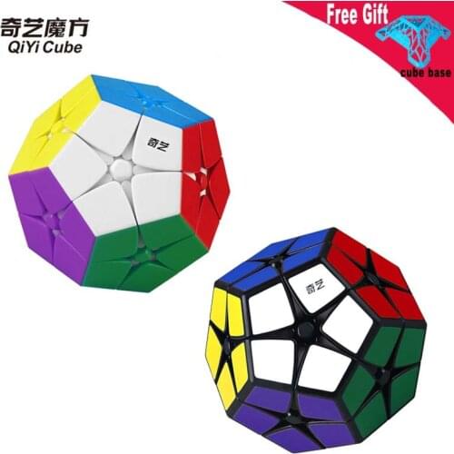 Qiyi 2x2 Megaminxes Heteromorphous Cube Dodecahedron cube 12 sided cubo magico Childrens Educational Toys
