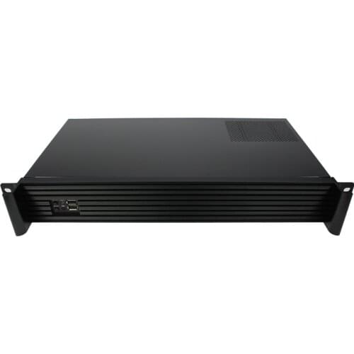 1.5u industrial control cabinet, short 250 deep aluminum panel itx motherboard SFX power supply, 19 inch rack type