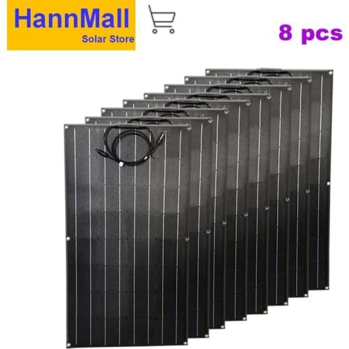 Painel solar 800W ETFE Flexible Solar Panel placa solar panneau solaire 12V24V Mono Cell For RV Boat Yacht Car Caravan Charger