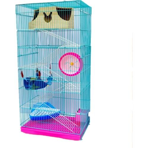 Three-story Demon King Squirrel Honey Bag Blossom Guinea Rat Villa Big Hamster Dragon Cat Standard Golden Flower Cage