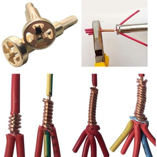Universal Cable Wire Connector Automatic Wire Twisting Stripper Peeling Electrician Tool Power Drill Power Tool Accessories