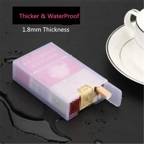 Waterproof Smoking Cigarettes Plastic Cigarette Case Cigar Tobacco Holder Pocket Box Storage Container Gift Boxe