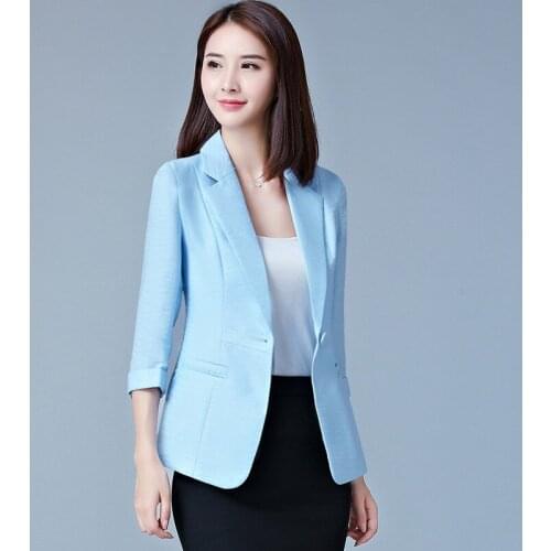 Women Business Plaid Coat Vintage Turn Down Collar Single Button Slim OL Office Lady Elegant Jacket Female Blazer Plus Size 5XL