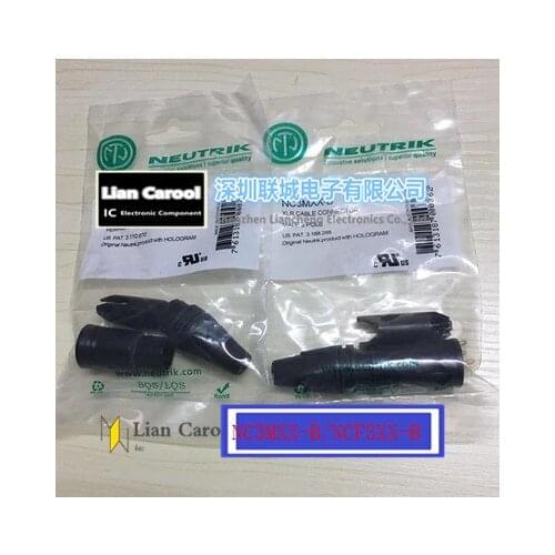 2PCS FOR imports Newtree 3-pin balanced plug (NC3MXX-B / NCF3XX-B / Black / Lennon male / Lennon mother)