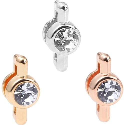 2Pcs/Lot 3 Colors Crystal Rhinestone Slide Charms Beads fit Brand Stainless Steel Mesh Keeper Bracelet DIY Accessories Making