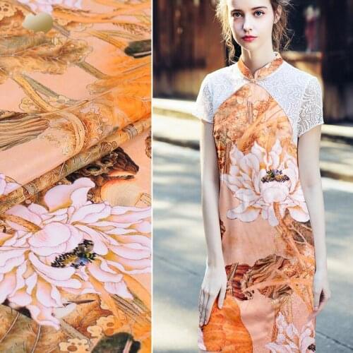 30mm silk stretch heavy crepe fabric 110cm anti-wrinkle suit dress silk fabric material wholesale silk cloth