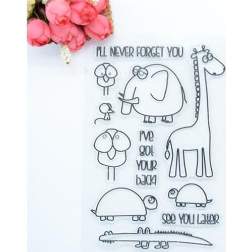 CS1816 Scrapbook DIY photo cards account rubber stamp clear stamp transparent stamp 11x16cm I will never forget you