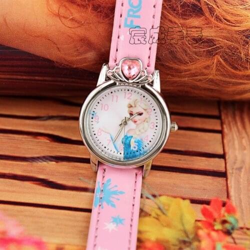 Frozen 2 Girls Watch Princess Series Fashion Watches Cartoon Disney Figure Elsa Anna Casual Watchs Childrens Surprises Gifts