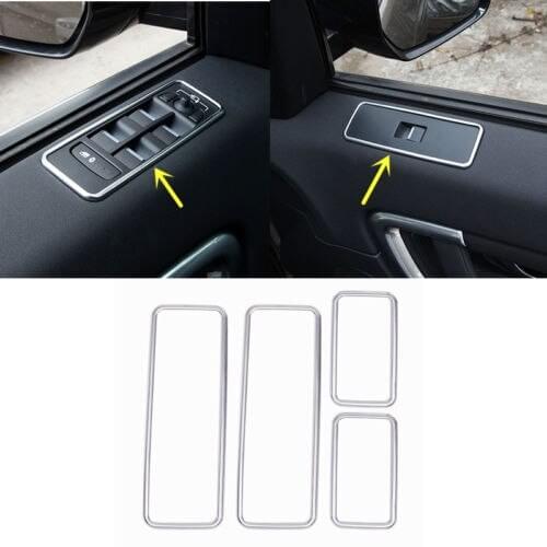 4pcs ABS Window Lift Control Decorated Cover For Land Rover Discovery Sport 2015